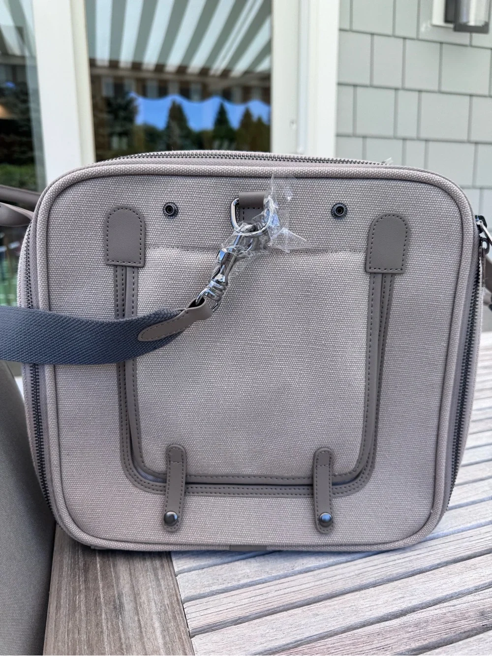 Neutral Taupe Pet Carrier Bag with Clear Window - Dog or Cat Travel Bag NWT